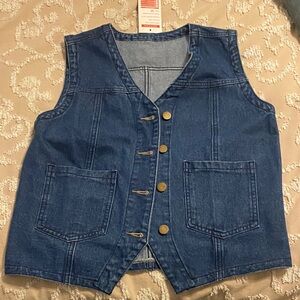 Amazon Women's Blue Denim Vest